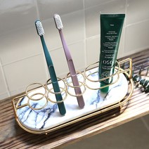 규조토 칫솔 꽂이 전동 칫솔거치대 치약 걸이 꽂이 스탠드 욕실, 칫솔꽂이 마블, 1개