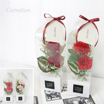 카네이션 비누꽃 스승의날 카네이션 스승의날 꽃 추천 비누꽃 카네이션 꽃다발 선물 케이스포함 레드 핑크/, 진핑크