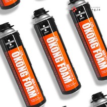 철공자 오공 우레탄폼 건용 실리콘 스프레이 폴리 방수 발포 난연 일회용 본드, 2개 + 작업장갑