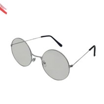 원형 도수없는 안경 은색 실테 실버 동글이 안경 라운드 패션 메탈프레임