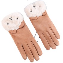 터치 스크린 장갑 여성 바람 방전 장갑 양털 늘어선 장갑 미끄러짐 두꺼운 라이딩 장갑 야외 스포츠