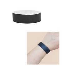 컬러 팔찌 티켓 검정 입장권 행사 종이 손목띠 밴드 전시회 클럽 대회 파티