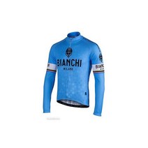 Bianchi Milano LEGGENDA Lightweight Long Sleeve Cycling Jersey : BLUE
