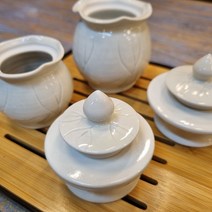 백자 다관 뚜껑받침 개반 3인 5인 다도수업, 5인개반