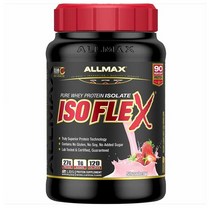 ALLMAX ISOFLEX Whey Protein Isolate 올맥스 아이소플렉스 웨이 프로틴 딸기 907g, 1팩