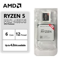 AMD Ryzen 5 PRO 4650G CPU 프로세서 R5 3.7 GHz 6 코어 12 스레드 100-000000143 65W 소켓 AM4