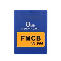 PS2 FMCB 버전 1.966용 무료 McBoot v1.966 8MB/16MB/32MB/64MB 메모리 카드, 8MB, 푸른
