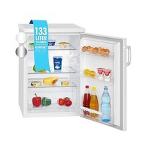 보만 냉장고 Bomann® VS 2195.1 inox Fridge without Freezer Compartment with 133 L Net Capacity and 3 Shel, Single, White