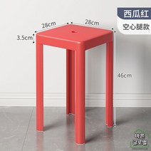 1+1 야외용 매점 편의점 의자 포장마차 플라스틱 사무실 간이의자 학교 튼튼한 행사용 업소, 레드 2개