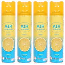산도깨비 공기청향제 레몬향 300ml 방향제, 4개