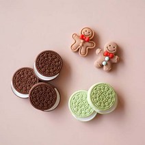 [올리브덴] 데코덴파츠 진저맨 쿠키시리즈 탑로더꾸미기 재료 탑꾸파츠, 오레오 민트