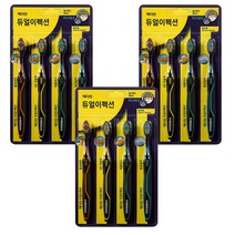 메디안 듀얼이펙션 칫솔(부드러운모) 4입3개, 4개입, 3개