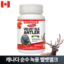 뉴트리돔 캐나다 최상급 녹용 30정 벨벳 앤틀러 엘크녹용 캐나다직배송, 1개