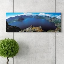 cu001-백두산천지 파노라마 노프레임 D-백두산푸른설경2