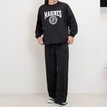 그린라인 봄가을 마린 오버핏 맨투맨 와이드 바지세트
