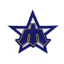 1980-1986 시애틀 매리너스 MLB 레트로 기본 팀 로고 저지 슬리브 패치