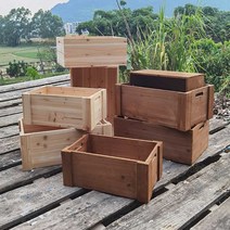 나무상자제작 소나무 원목 가구 촬영용 박스 우드공간, 우드브라운 S 42x26x18cm