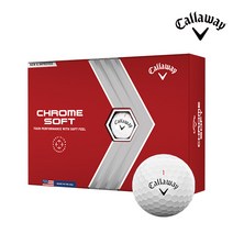 캘러웨이 22 크롬소프트 3피스 골프공 12구 화이트