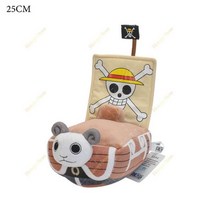 30cm 원피스 봉제 인형 토이 토니 헬기 루피 사보 Sanji 패턴 귀여운 플러시 집들이 파티 생일 선물, Going Merry