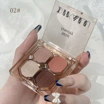 애교살섀도우 팔레트 새로운 4 색 아이 팔레트 휴대용 메이크업 하이라이트 매트 쉬머, 02
