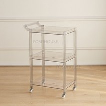 푸드트럭 커피트럭 가격 차 대여 스 전동 운반차 카트모던한 아크릴 주방 트롤리 가정용 가구 이동식 카, 02 Grey, 한개옵션1