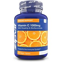 비타민C 1000mg과 바이오플라보노이드 100개의 정, 태블릿 병 100개