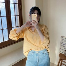 수키 컬러면체크셔츠 1113353