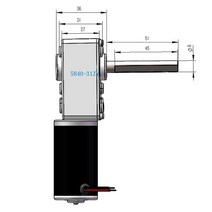 웜기어 감속기 모터 높은 토크 DC 12V 24 볼트 전기 웜 기어 모터, 07 260rpm_01 12V