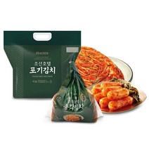 피코크 조선호텔 포기김치4kg+총각김치1.5kg, 없음, 1세트