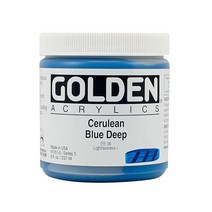 알파(ALPHA) 헤비바디 아크릴물감 473ml 시리즈 9 색상, 색상:[6287850]1051 / CeruleanBlueDeep