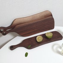 소코데코 북미산 월넛 100% 통원목 빵도마 플레이팅도마 3종, 소