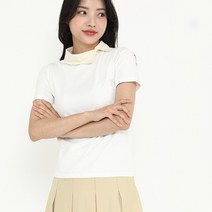 여름 여성골프웨어 쿨 스판 반팔 골프티 텐셀 기능성