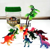 n17168/6 미니공룡 피규어 12종/쥬라기월드 공룡모형 공룡화석 학습모형 생명과학 돌봄 방과후 어린이날 선물