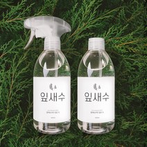 피톤치드 편백수 100% 편백나무 수액 탈취제 잎새수, 500ml+리필500ml