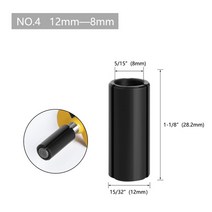 La vie 1pc cnc 라우터 비트 고정밀 어댑터 콜렛 밀링 커터 도구 어댑터 홀더 6mm 6.35mm 8mm 10mm 12mm 12.7mm 4001, 4번 12x8