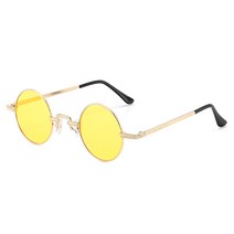 레트로 힙합 선글라스 작은 프레임 라운드 미니 안경