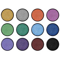 에어공방 아트 지브러쉬 페이스 바디 페인팅 물감 펄 12색 10g, 06_그린 펄