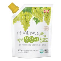 꽃샘 별난알맹이 청포도 음료베이스 500g, 8개