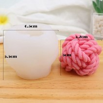 비 스틱 버블 큐브 양초 실리콘 몰드 아로마 테라피 석고 DIY 수제 비누 용품, Woolen Ball