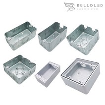 매입 노출 스위치 박스 콘센트박스 스틸 PVC, 스틸 콘센트 매입박스 1개용(1041-54), 1개