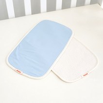 쥬와엔 텐셀 트림패드 아기 침받이 엄마 턱받이 시원한 냉감소재 태열방지, 블루