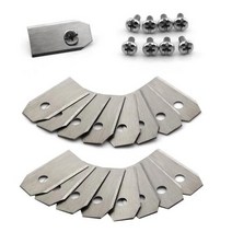잔디 로봇 블레이드 35x18x045mm 골드 실버 깎는 기계 교체 Gardena Husqvarna 자동차 야드포스 정원 도구, Silver 45pcs 0.45mm