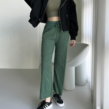 여자 방한 기모 소프트 트레이닝 바지 일자핏팬츠 밴딩바지 봄가을바지