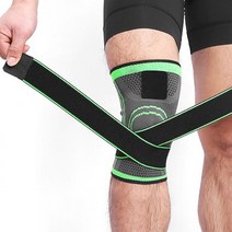 스쿼트 무릎 보호 십자모양 찍찍이밴드 그린 M 헬스무릎보호대 테이핑보호대 탁구무릎보호대 마라톤무릎, 1개