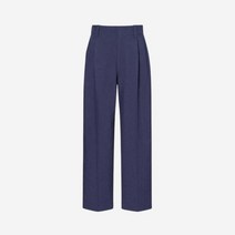 유니클로 x 와이드 핏 플리티드 트라우저 블루 국내판 Uniqlo Wide Fit Pleated Trousers Blue KR Sizing