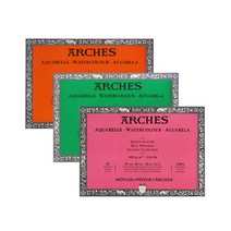 아르쉬 4면제본 수채패드 300G 46x61cm 20매 / 황목 / 중목 / 세목, 중목 WI1795064