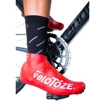 돈조이 퍼포먼스 VELOTOZE 벨로토즈 숏 슈커버 로드 2.0 Short Shoe Cover Road 2.0 에어로 사이클 슈즈 커버, 블랙/S/M(37-42.5)