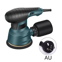 전기 편심 샌더 300W 6 기어 속도 조정 5 인치 샌딩 플레이트 목재 연마용 더스트 박스 포함, AU Plug