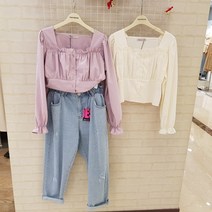 뉴코아 창원 트렌드컬렉션 쁘띠 프릴 블라우스