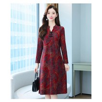 잇츠스타일 기하학 오픈카라넥 미디원피스